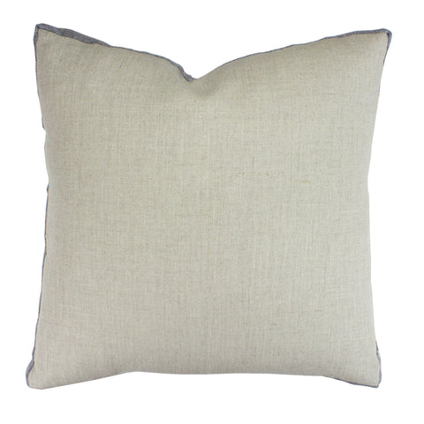 Linen w/ Suiting Pillow, Taupe (18x18x2)