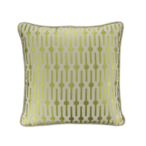 Jacquard Pillow Cover, Lollipop Lime (18x18)