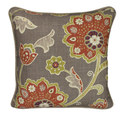 Linen Pillow Cover, Ankara Mink (18x18)