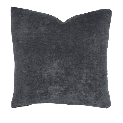 Cotton Velvet Pillow, Blue/Grey (18x18x2)