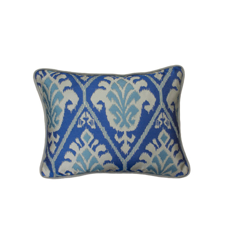 Jacquard Pillow Cover, Treasures Azul (12x16)