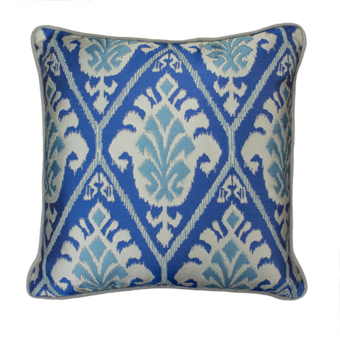 Jacquard Pillow Cover, Treasures Azul (18x18)