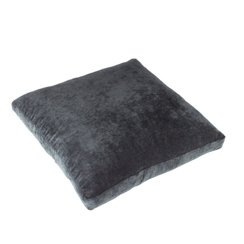 Cotton Velvet Pillow Cover, Blue/Grey (18x18x2)