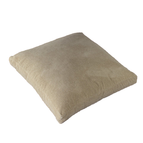 Cotton Velvet Pillow Cover, Brushed Oatmeal (18x18x2)