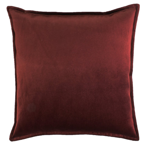 Cotton Velvet Pillow Cover, Burgundy (20x20)