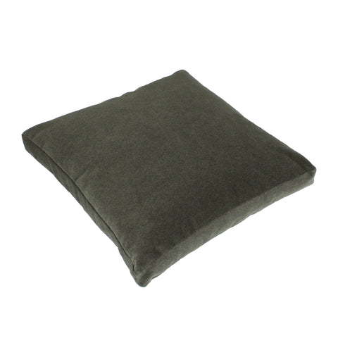 Cotton Velvet Pillow Cover, Dark Heather Grey (18x18x2)