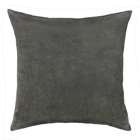 Cotton Velvet Pillow Cover, Dark Khaki (18x18)