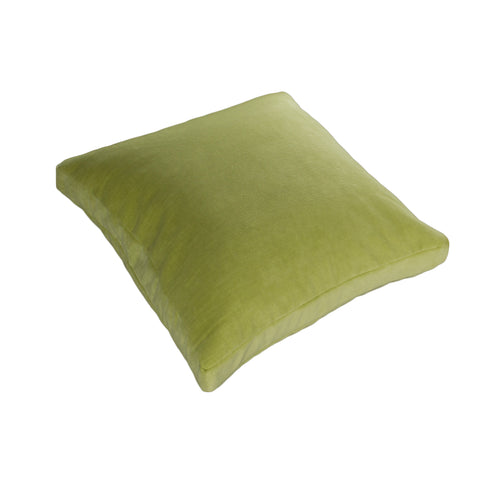 Cotton Velvet Pillow Cover, Light Green (18x18x2)