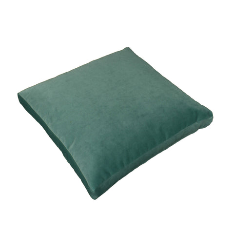 Cotton Velvet Pillow Cover, Light Turquoise (18x18x2)