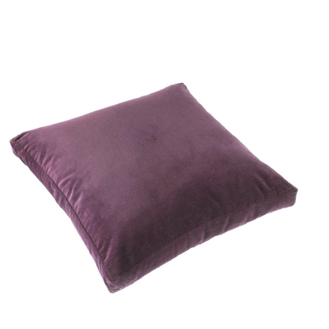 Cotton Velvet Pillow Cover, Medium Purple (18x18x2)