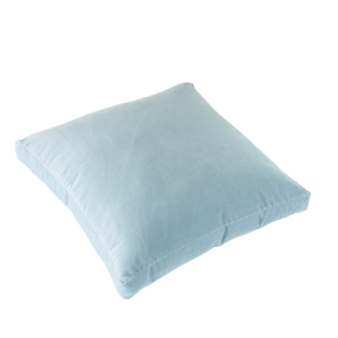 Cotton Velvet Pillow Cover, Powder Blue (18x18x2)