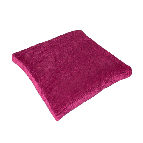 Cotton Velvet Pillow Cover, Raspberry (18x18x2)