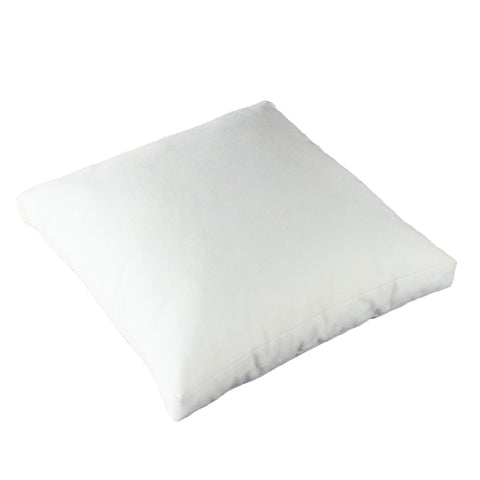 Cotton Velvet Pillow Cover, White (18x18x2)