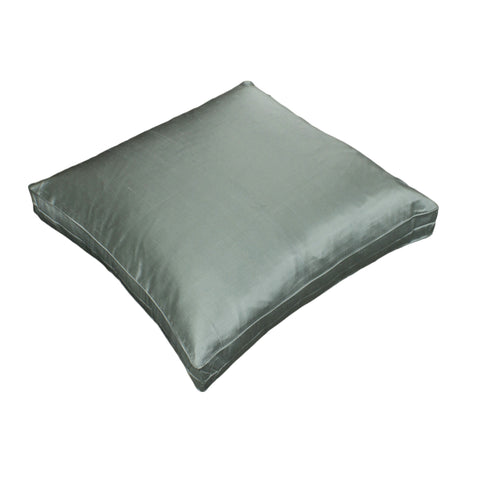Dupioni Silk Pillow Cover, Ice Blue (18x18x2)