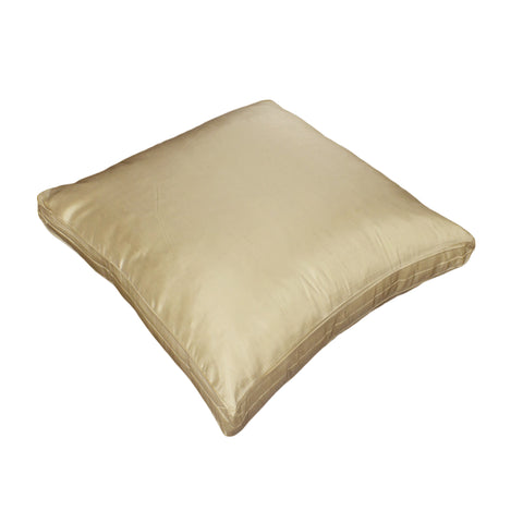 Dupioni Silk Pillow Cover, Ivory (18x18x2)