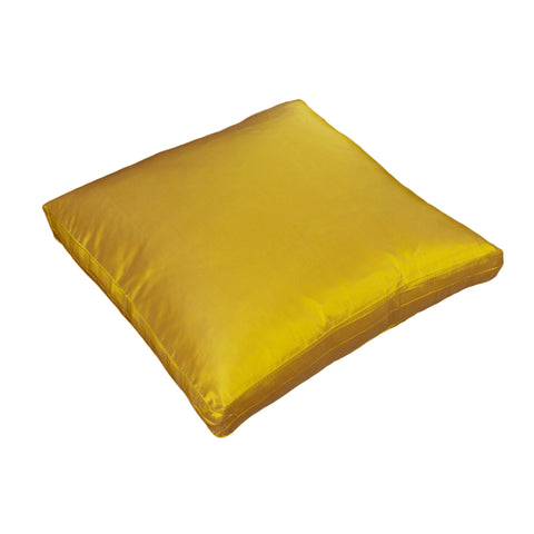 Dupioni Silk Pillow Cover, Lemon (18x18x2)