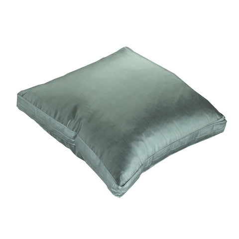 Dupioni Silk Pillow Cover, Steel Blue (18x18x2)