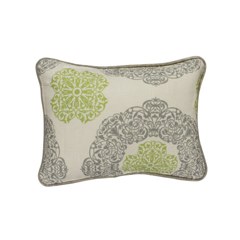 Cotton Pillow Cover, Soul/Natural Green (12x16)