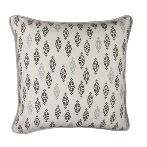 Cotton Pillow Cover, Boteh Brindle (18x18)