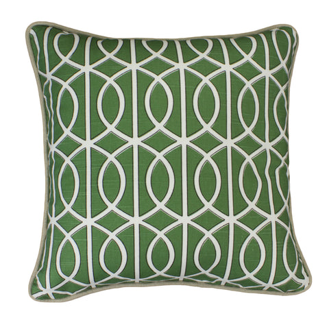 Cotton Linen Pillow Cover, Bella Porte Watercress (18x18)
