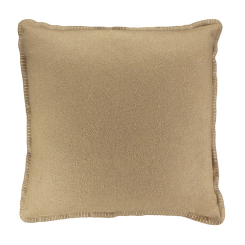 Felt Pillow Cover, Brown/Camel Whip Stitch (20x20)