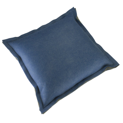 Felt Pillow Cover, Denim (22x22)