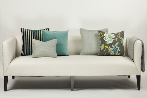 Upholstery Pillow, Plushious Stripe Teal (20x20)