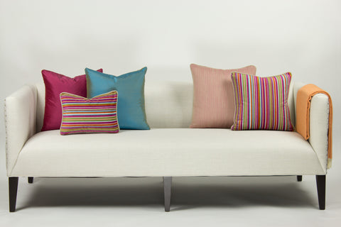 Uph. Pillow, Velvet Stripe Multicolor (18x18)
