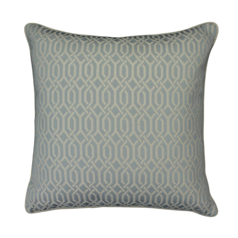 Upholstery Pillow Cover, Ice Blue Interlace (20x20)