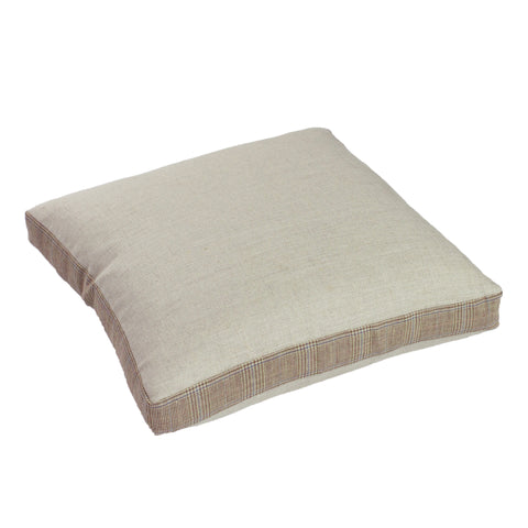 Linen w/ Suiting Pillow Cover, Raspberry (18x18x2)