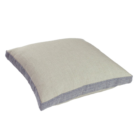 Linen w/ Suiting Pillow Cover, Taupe (18x18x2)