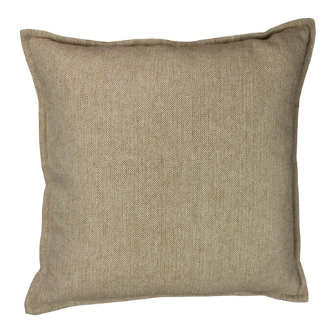 Suiting Pillow Cover, Ivory/Cognac HB (20x20)