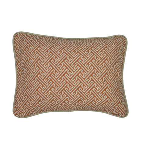 Uph. Pillow Cover, Saffron Greek Key (12X16)