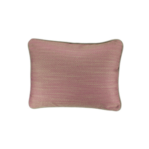Upholstery Pillow Cover, Azalea Herringbone (12x16)