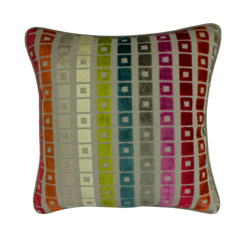 Upholstery Pillow Cover, Cut Velvet Square (18x18)