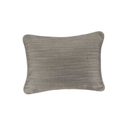 Upholstery Pillow Cover, Graphite Herringbone (12x16)