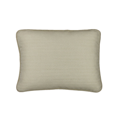 Upholstery Pillow Cover, Oyster Herringbone (12x16)