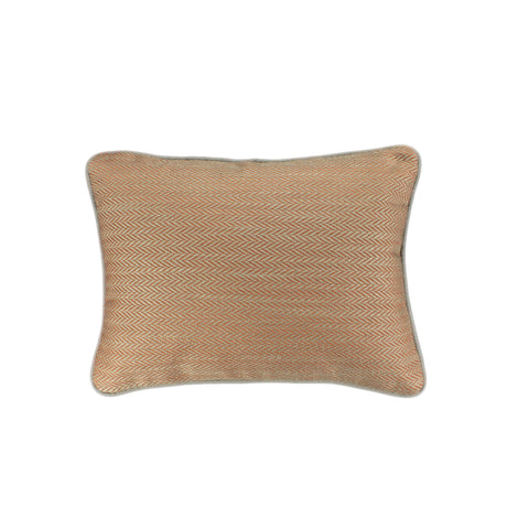 Upholstery Pillow Cover, Tangerine Herringbone (12x16)