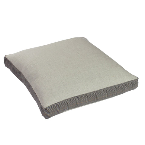 Linen w/ Suiting Pillow Cover, Storm Green (18x18x2)