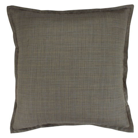 Suiting Pillow Cover, Storm Green Windowpane (20x20)